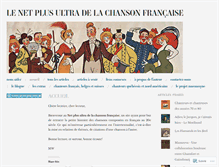 Tablet Screenshot of lachansonfrancaise.net